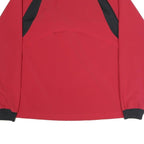 NEW BALANCE Mens Red & Black 1/4 Zip Sweatshirt M Sports Activewear