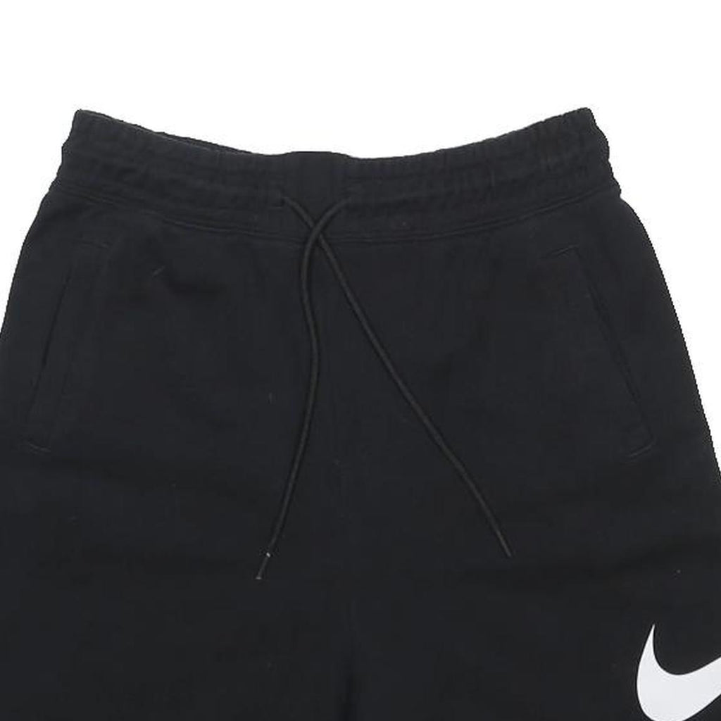 NIKE Mens Shorts Black Casual S W26 Cotton Blend Sport Logo Drawstring