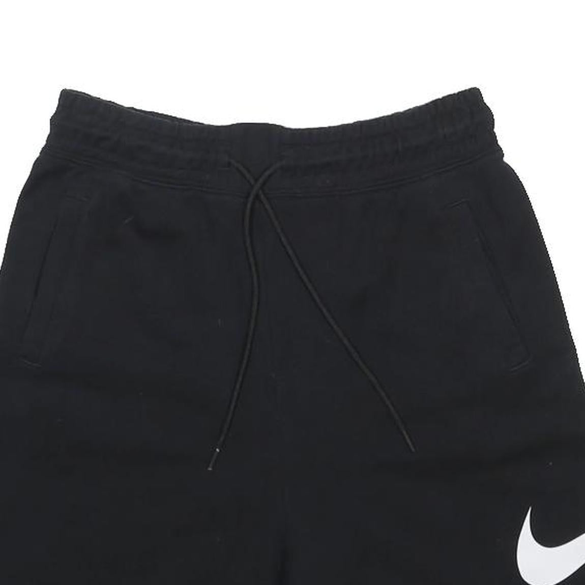 NIKE Mens Shorts Black Casual S W26 Cotton Blend Sport Logo Drawstring