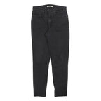LEVI'S 311 Womens Slim Black Denim Jeans W28 L28 Stylish Zip Closure