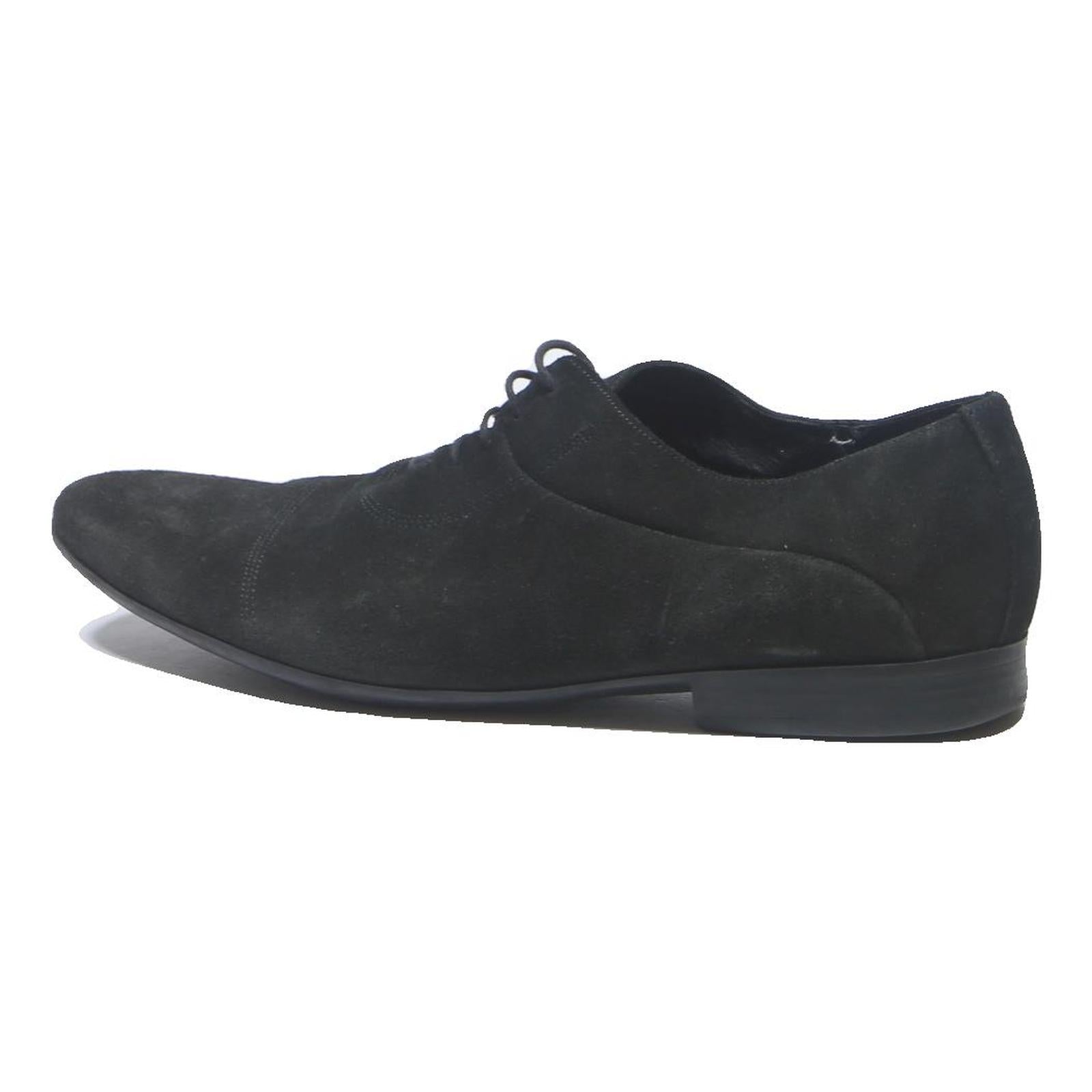 BATA Mens Black Leather Derby Shoes UK 10.5 Formal Smart Classic Footwear
