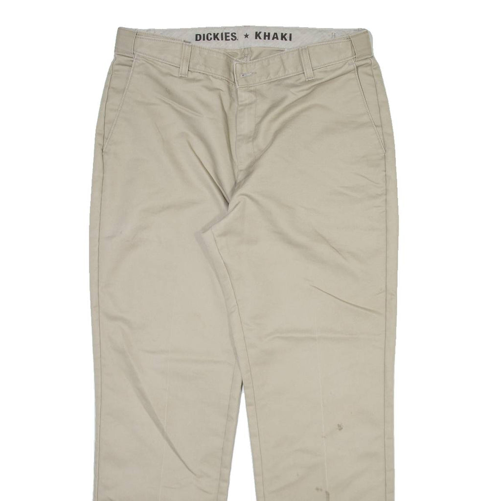 DICKIES Mens Trousers Beige Regular Straight W36 L32