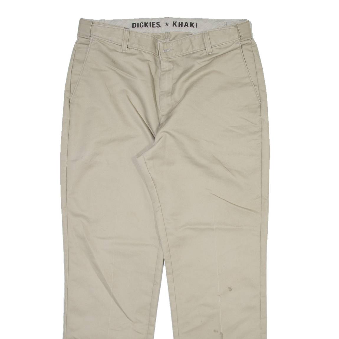 DICKIES Mens Trousers Beige Regular Straight W36 L32