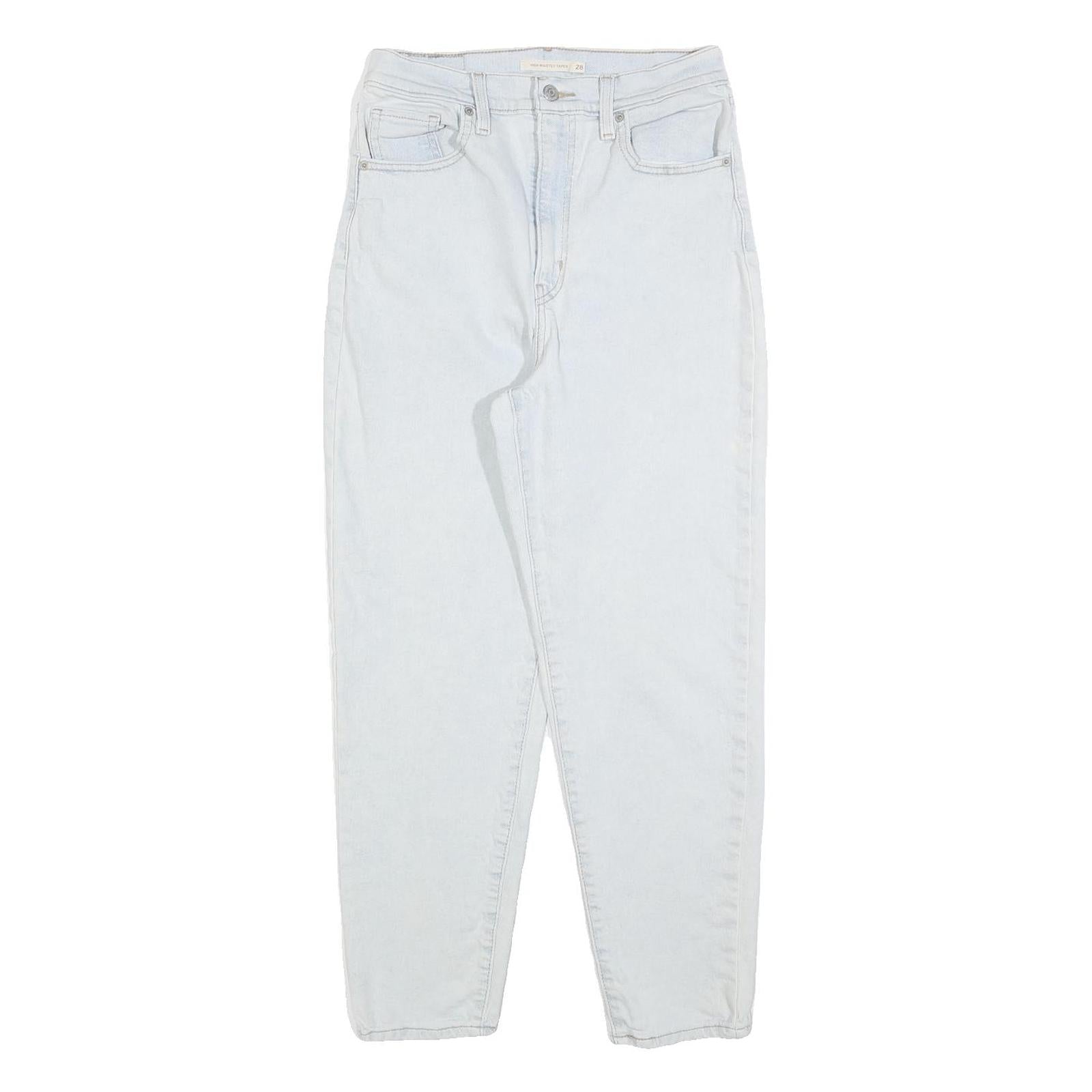 LEVI'S Womens Regular Fit Light Blue Denim Jeans W28 L27 Classic Zip Closure