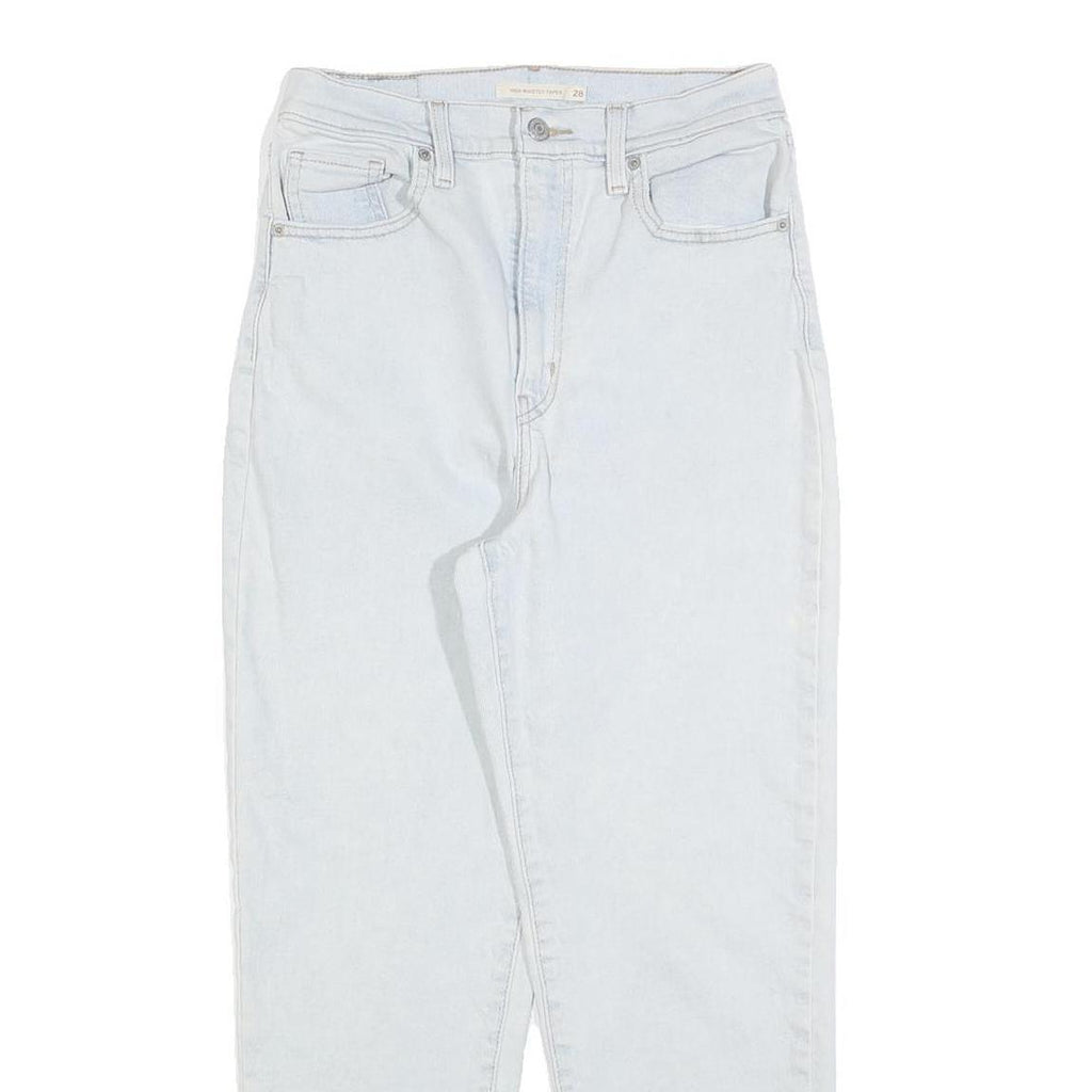 LEVI'S Womens Regular Fit Light Blue Denim Jeans W28 L27 Classic Zip Closure