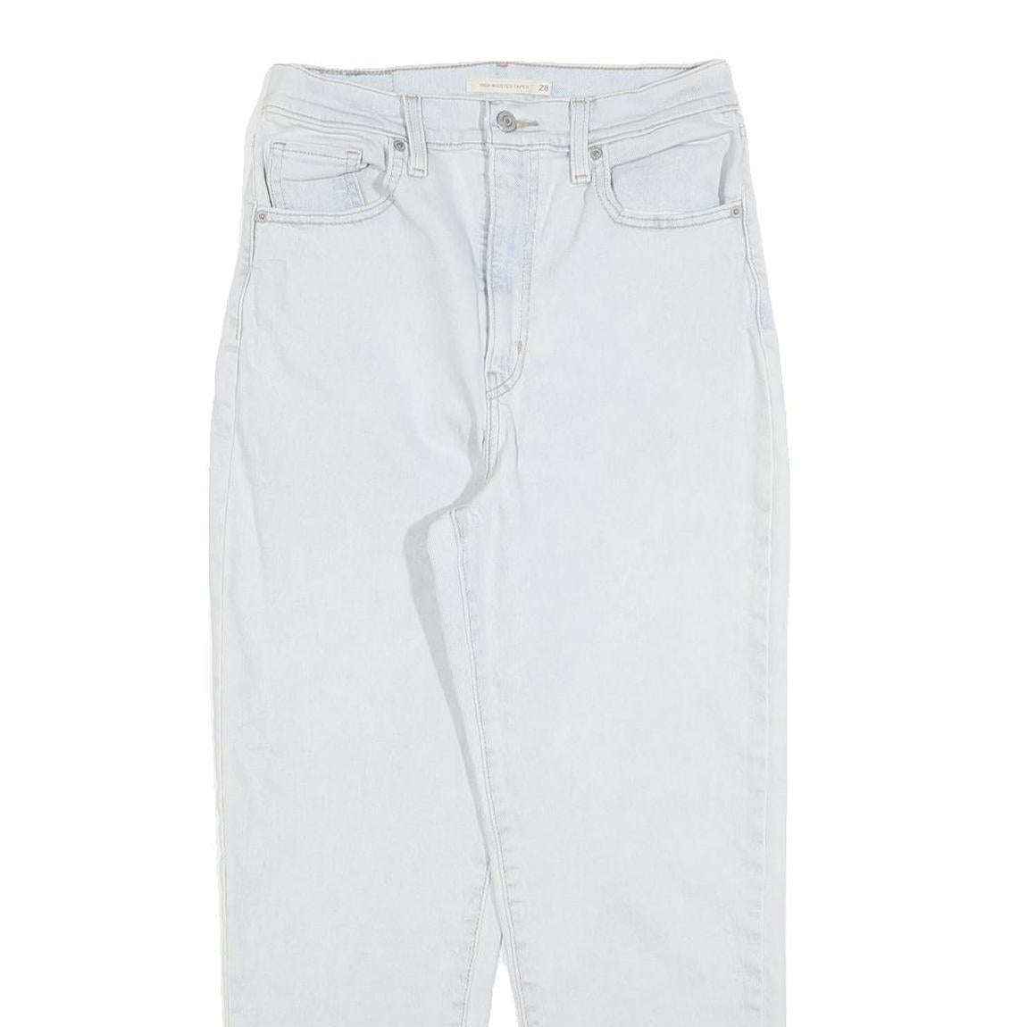 LEVI'S Womens Regular Fit Light Blue Denim Jeans W28 L27 Classic Zip Closure