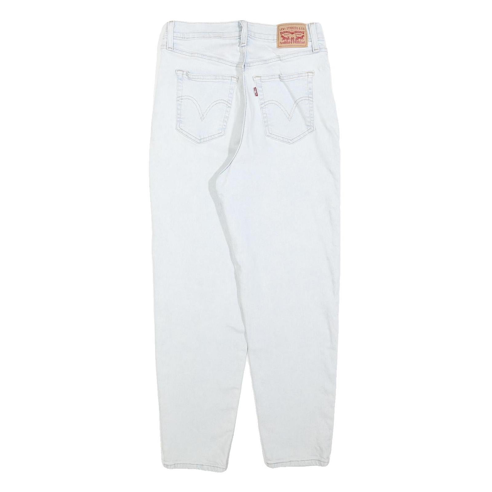 LEVI'S Womens Regular Fit Light Blue Denim Jeans W28 L27 Classic Zip Closure