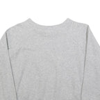 REEBOK Womens Grey Classic Crew Neck Sweatshirt S Cotton Blend Casual Pullover