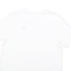 NIKE Womens White Logo T-Shirt M Short Sleeve Crew Neck Classic Cotton