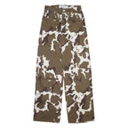 BERSHKA Cargo Womens Trousers Brown Regular Straight W26 L32