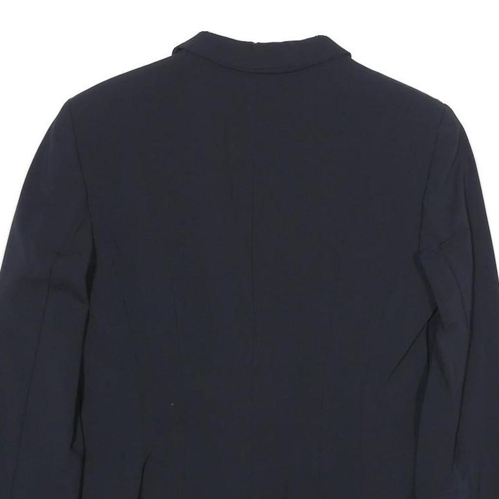 BOSS HUGO BOSS Womens Navy Blue Blazer Jacket M Woven Tailored Button Closure