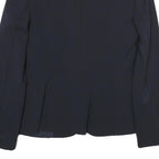 BOSS HUGO BOSS Womens Navy Blue Blazer Jacket M Woven Tailored Button Closure