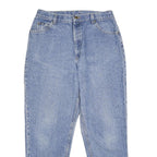 LEE Womens Classic Blue Denim Jeans Zip W32 L30 Casual Straight Leg