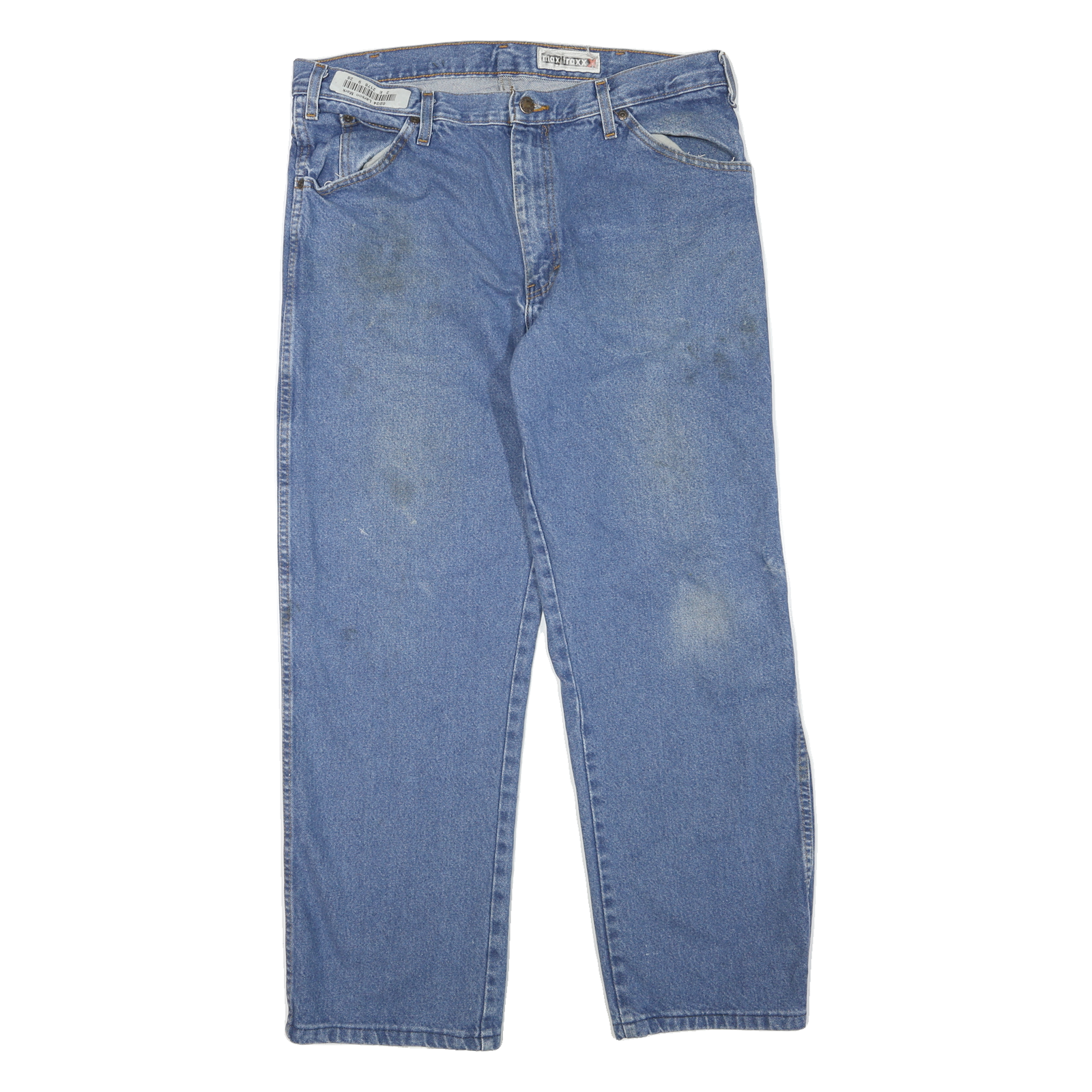 DICKIES Mens Regular Fit Blue Denim Jeans W34 L28 Zip Closure Casual Workwear