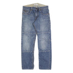 GUESS Mens Blue Regular Fit Denim Jeans W31 L31 Classic Cotton Blend Zip