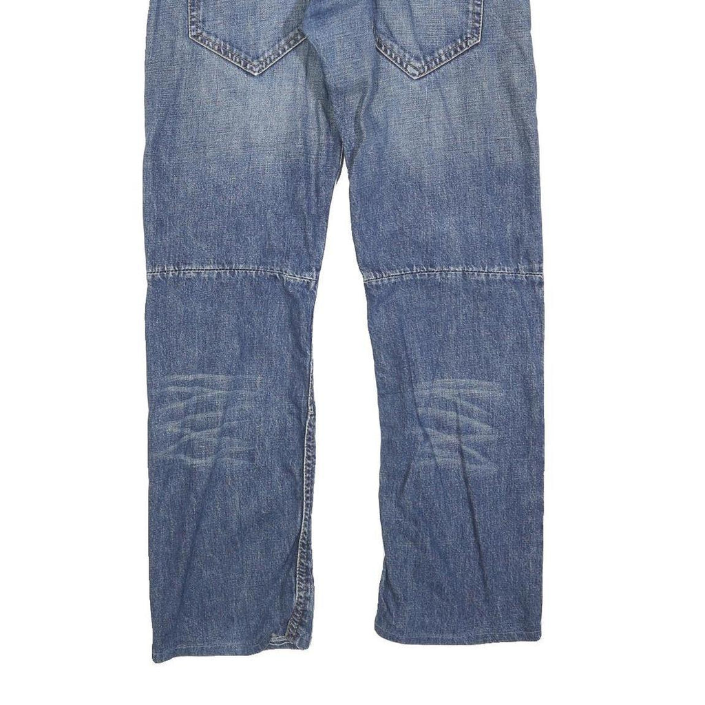 GUESS Mens Blue Regular Fit Denim Jeans W31 L31 Classic Cotton Blend Zip