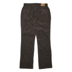 TOMMY HILFIGER Womens Brown Cotton Blend Regular Fit Straight Trousers W32 L31