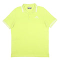 KAPPA Mens Yellow & White Short Sleeve Polo Shirt L Cotton Classic Fit