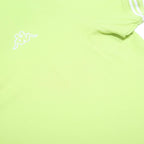 KAPPA Mens Yellow & White Short Sleeve Polo Shirt L Cotton Classic Fit
