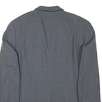 JOOP! Mens Grey Wool Blend Classic Jacket L Button Closure Tailored Fit