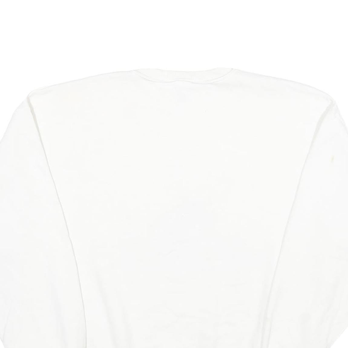 JERZEES Mens White Buckmasters Crew Neck XL Cotton Blend Sweatshirt