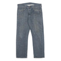 LEVI'S 501 Mens Jeans Blue Regular Straight Denim Medium W36 L30 Classic Button