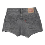 LEVI'S Womens Shorts Black Denim Cut-Off S W27 Casual Summer Cotton Blend