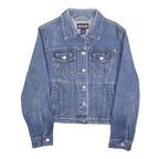 LIMITED JEANS Womens Blue Denim Cotton Button Jacket S Classic Vintage Style