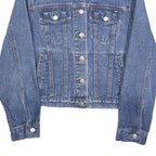LIMITED JEANS Womens Blue Denim Cotton Button Jacket S Classic Vintage Style