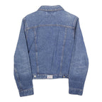 LIMITED JEANS Womens Blue Denim Cotton Button Jacket S Classic Vintage Style