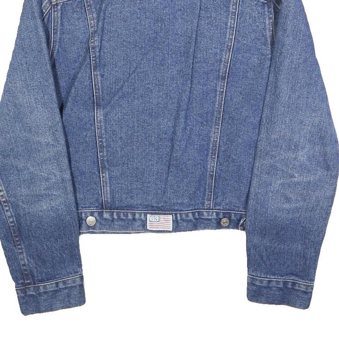 LIMITED JEANS Womens Blue Denim Cotton Button Jacket S Classic Vintage Style