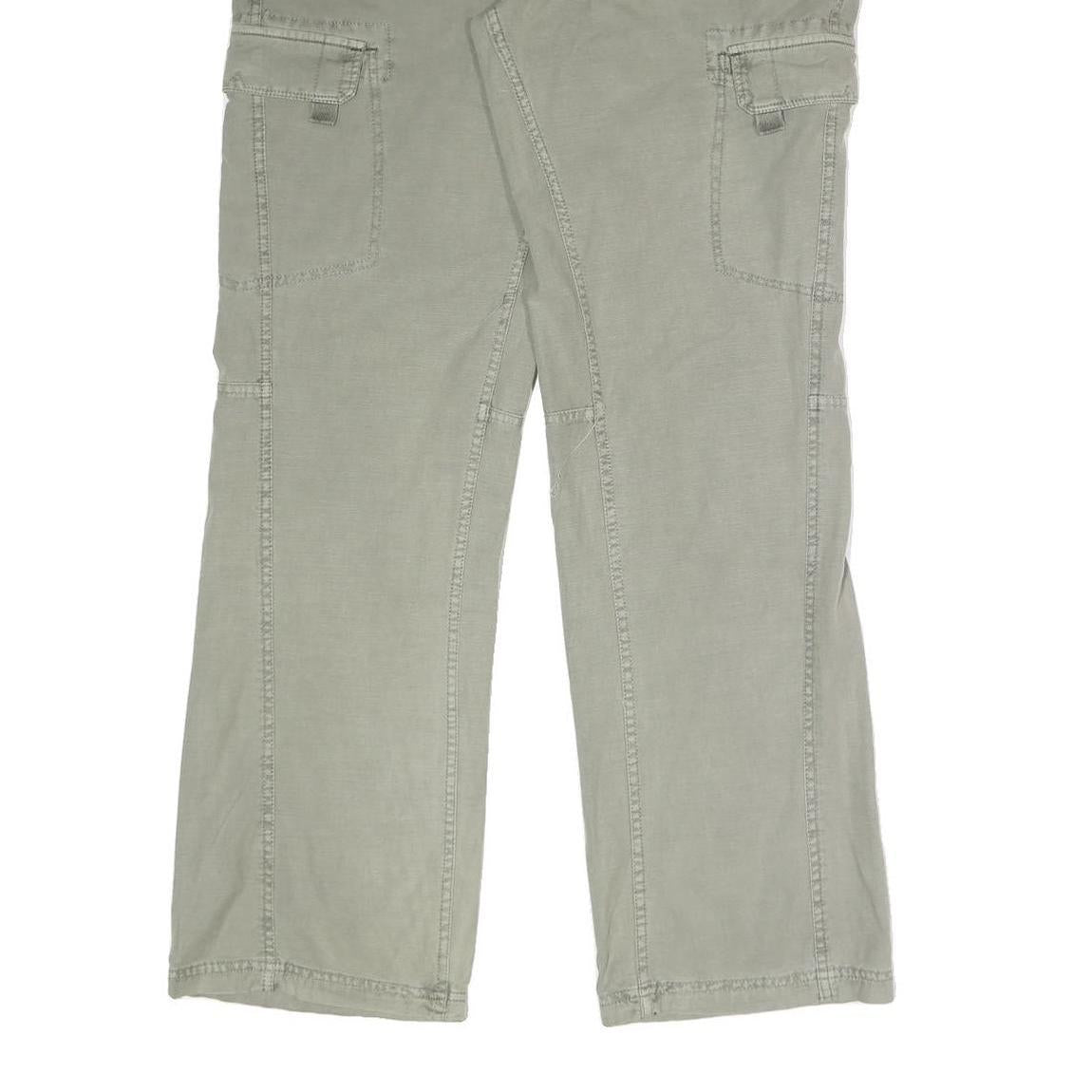 LEE COOPER Mens Cotton Blend Light Green Relaxed Cargo Trousers W35 L33