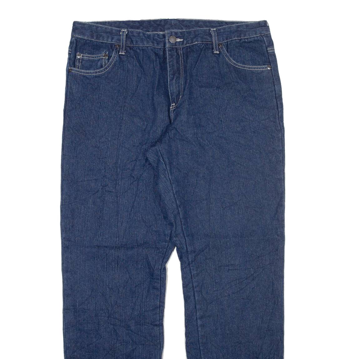 DICKIES Blanket Lined Workwear Womens Jeans Blue Relaxed Straight W35 L31