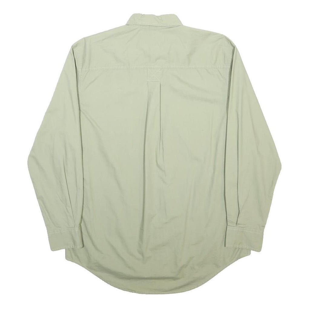 TIMBERLAND Mens Green S Cotton Casual Button Down Shirt Pocket