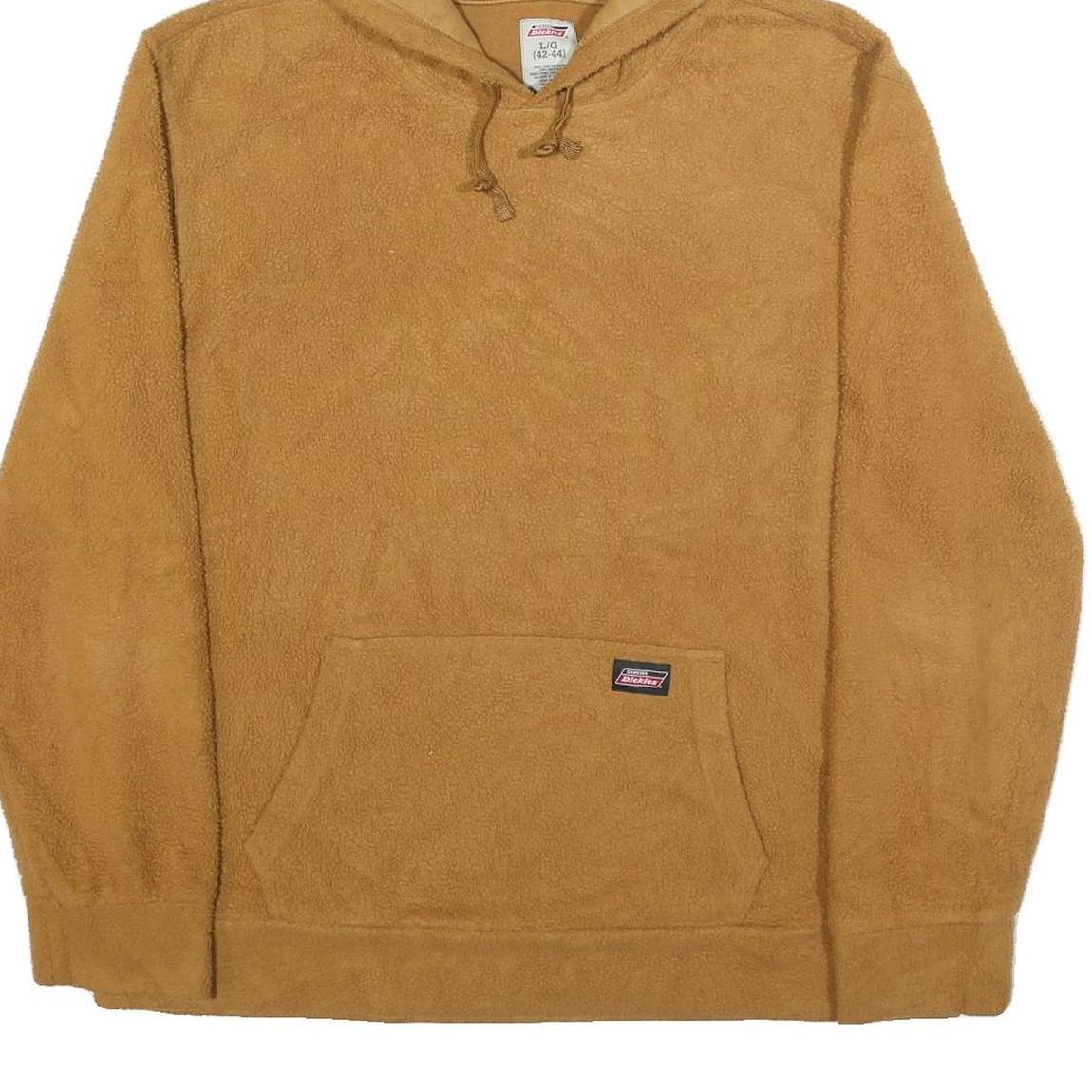 DICKIES Mens Brown Hoodie L Soft Comfortable Casual Fleece