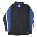 NIKE Mens Black & Blue Zip Front Polyester Blend Jacket XL Lightweight