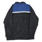 NIKE Mens Black & Blue Zip Front Polyester Blend Jacket XL Lightweight