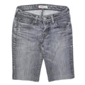 LEVI'S Womens Denim Grey Boot Cut Shorts XS W26 Casual Cotton Blend
