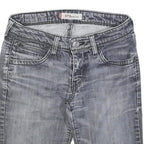 LEVI'S Womens Denim Grey Boot Cut Shorts XS W26 Casual Cotton Blend