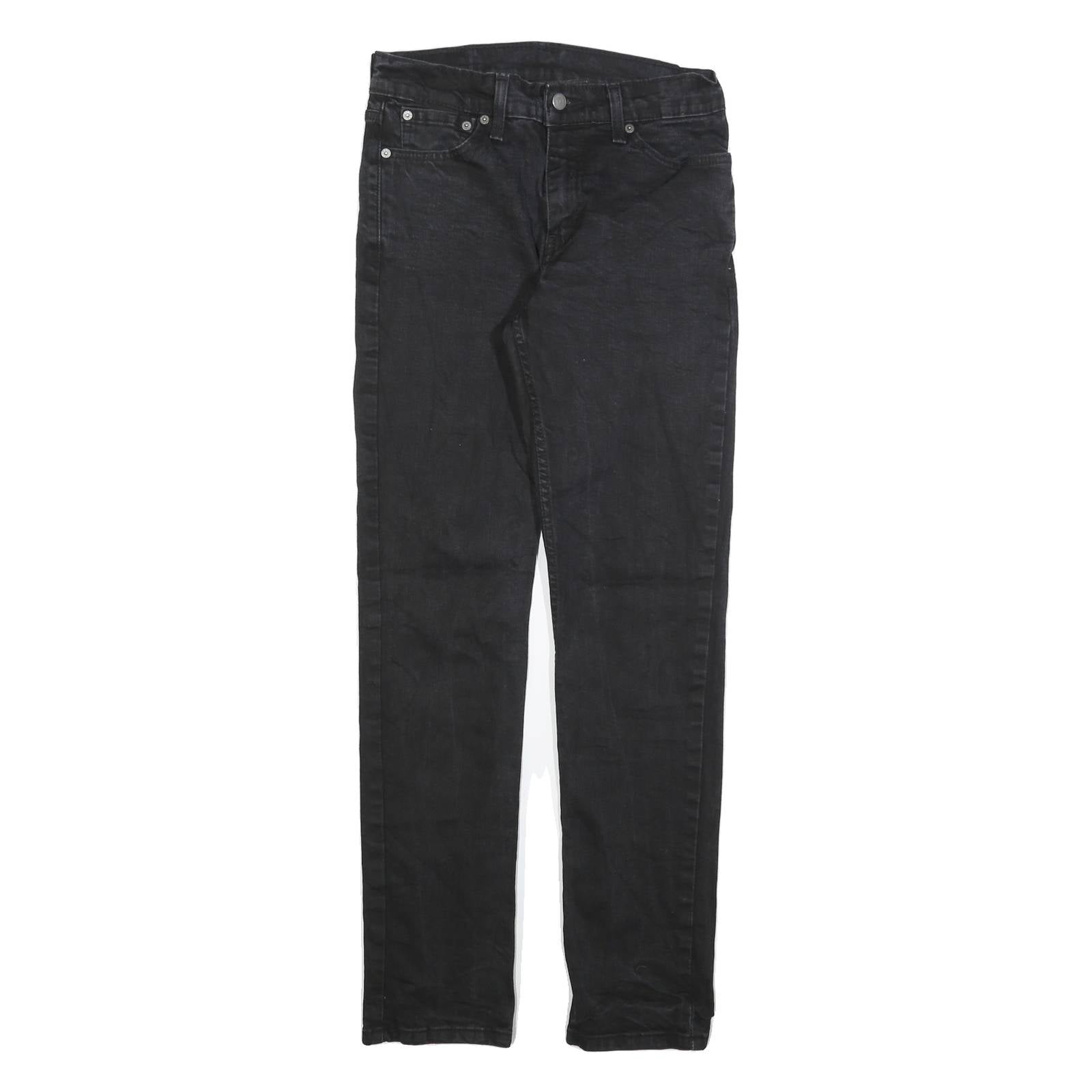 LEVI'S 511 Slim Mens Jeans Black Slim Skinny Denim Medium W30 L32 Zip
