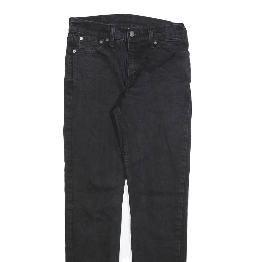LEVI'S 511 Slim Mens Jeans Black Slim Skinny Denim Medium W30 L32 Zip