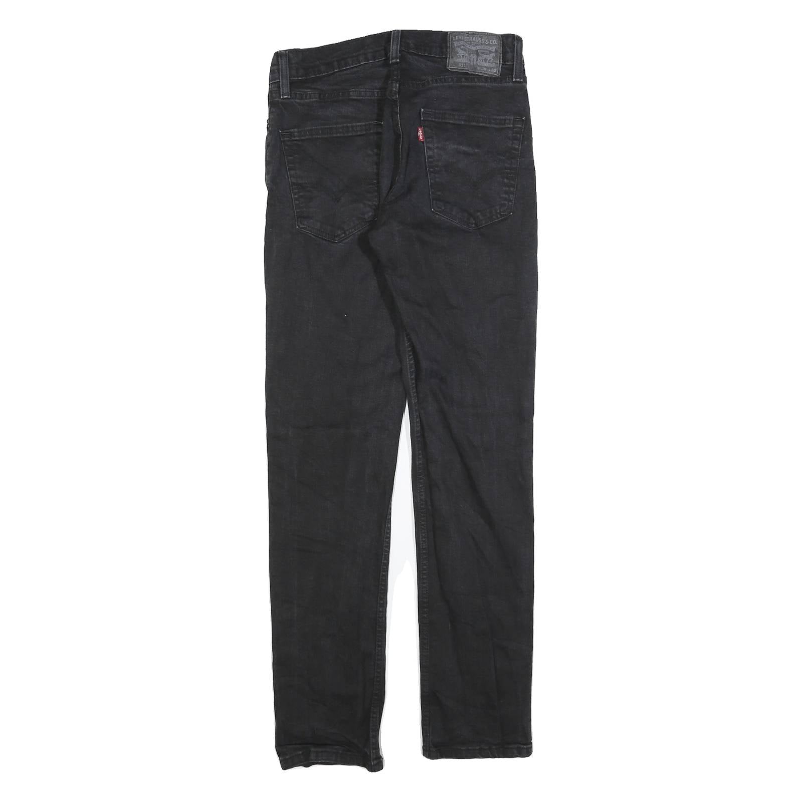 LEVI'S 511 Slim Mens Jeans Black Slim Skinny Denim Medium W30 L32 Zip