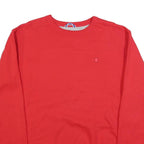 CHAMPION Mens Red Crew Neck M Cotton Blend Sweatshirt Pullover Casual