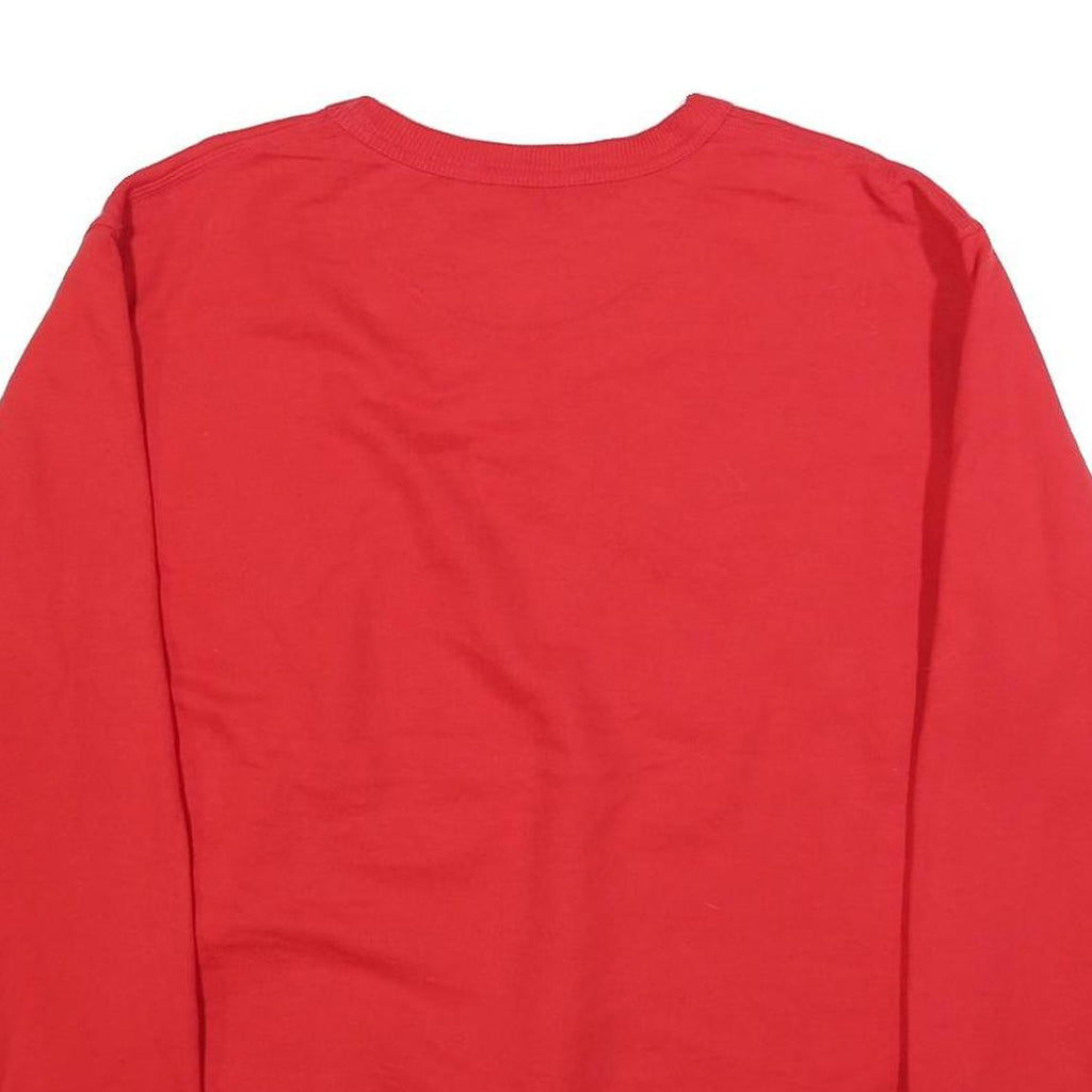 CHAMPION Mens Red Crew Neck M Cotton Blend Sweatshirt Pullover Casual