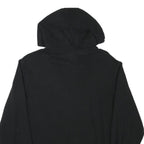 ELLESSE Womens Black Hoodie UK 14 Cotton Blend Pullover Sweatshirt