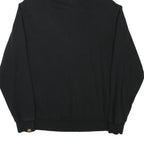 ELLESSE Womens Black Hoodie UK 14 Cotton Blend Pullover Sweatshirt