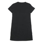 DKNY Womens Black & White Casual Cotton Blend T-Shirt Dress Short Sleeve M