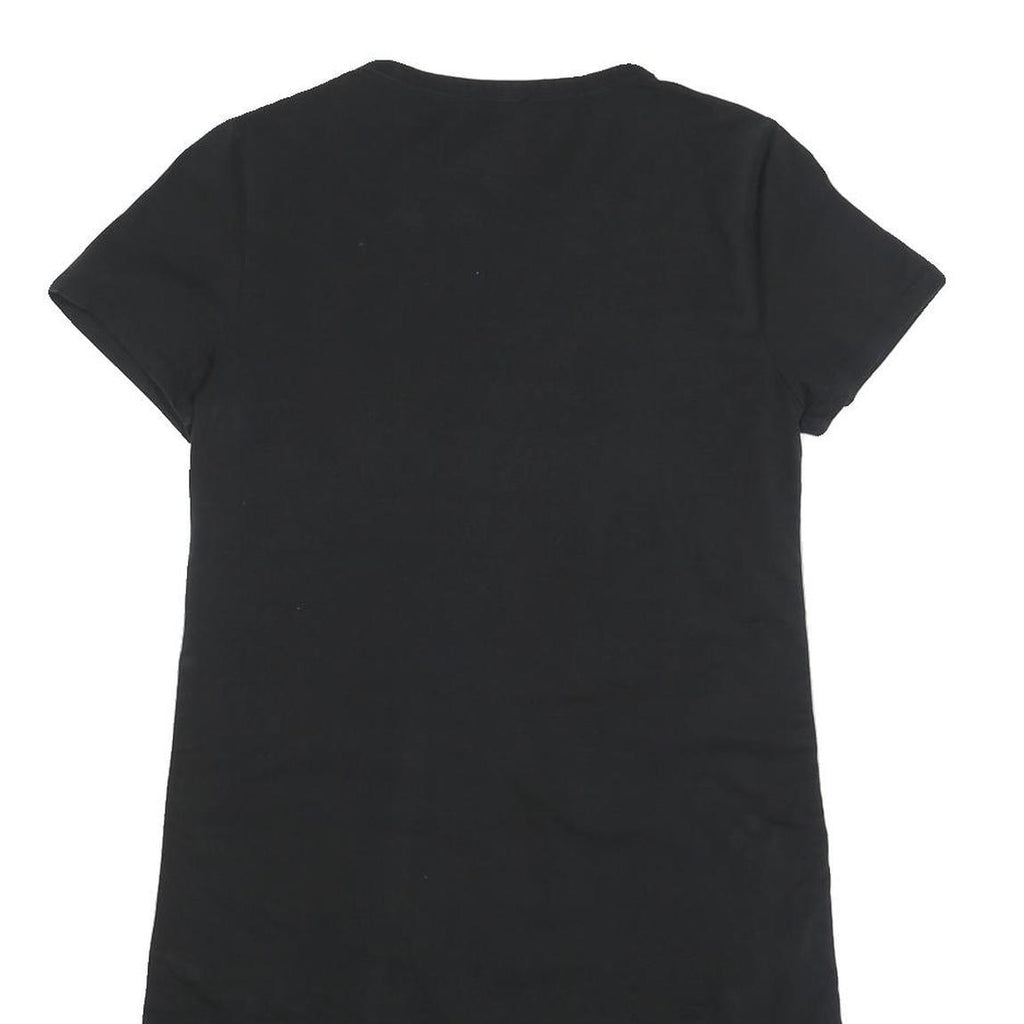 DKNY Womens Black & White Casual Cotton Blend T-Shirt Dress Short Sleeve M