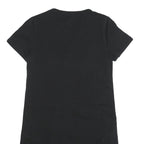 DKNY Womens Black & White Casual Cotton Blend T-Shirt Dress Short Sleeve M