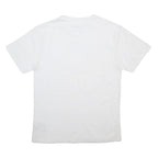 KARL KANI Mens White S Graphic T-Shirt Short Sleeve Crew Neck Cotton Blend